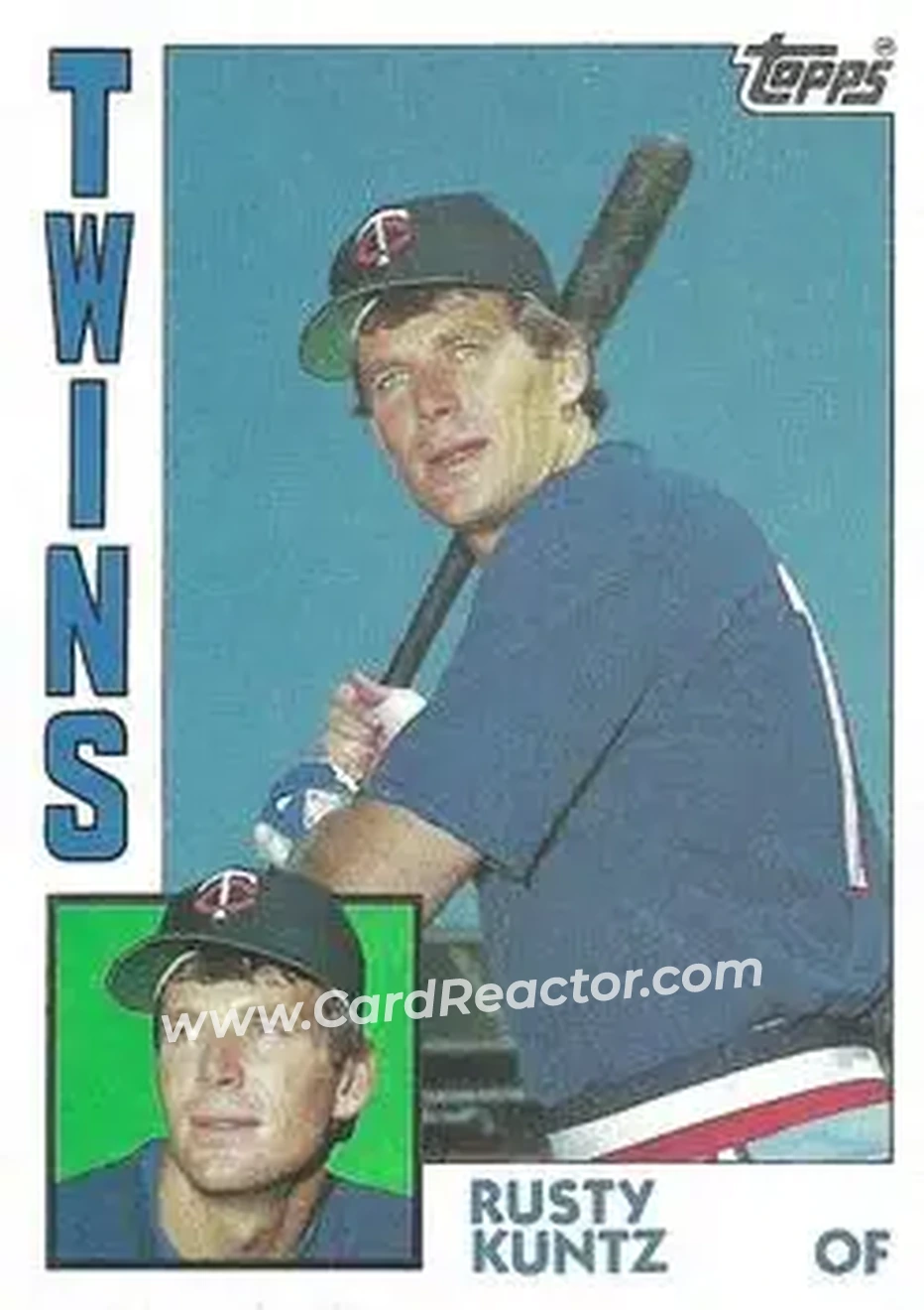 1984 Topps #598 - Rusty Kuntz - Minnesota Twins - Front