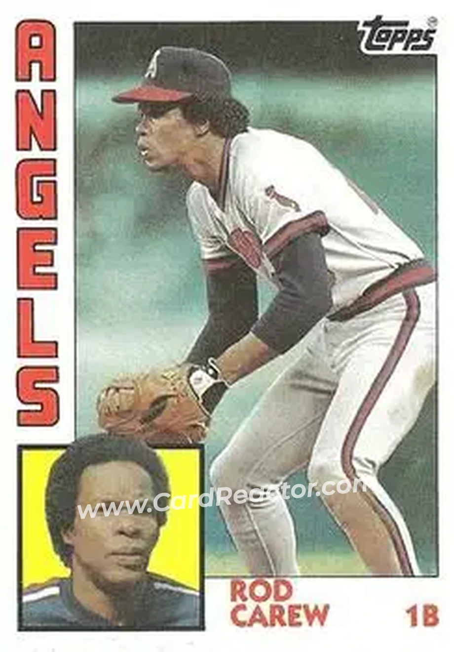 1984 Topps #600 - Rod Carew - California Angels - Front