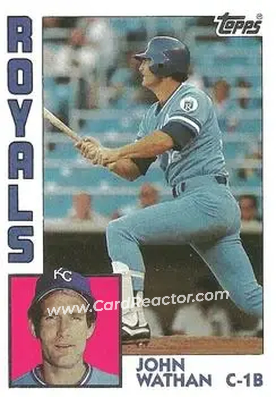 1984 Topps #602 - John Wathan - Kansas City Royals - Front 1984 Topps #602 - John Wathan - Kansas City Royals - Front