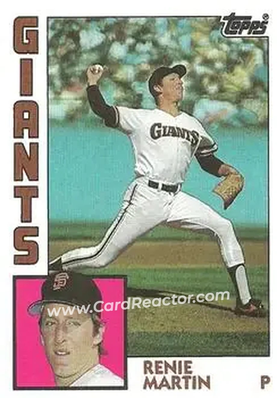 1984 Topps #603 - Renie Martin - San Francisco Giants - Front