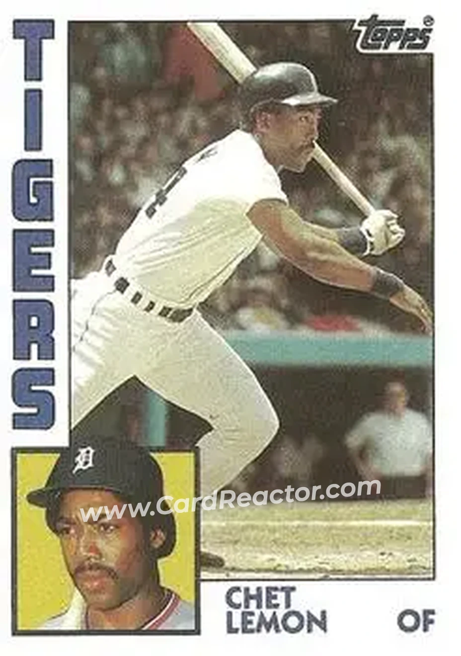 1984 Topps #611 - Chet Lemon - Detroit Tigers - Front