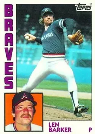 1984 Topps #614 - Len Barker - Atlanta Braves 1984 Topps #614 - Len Barker - Atlanta Braves