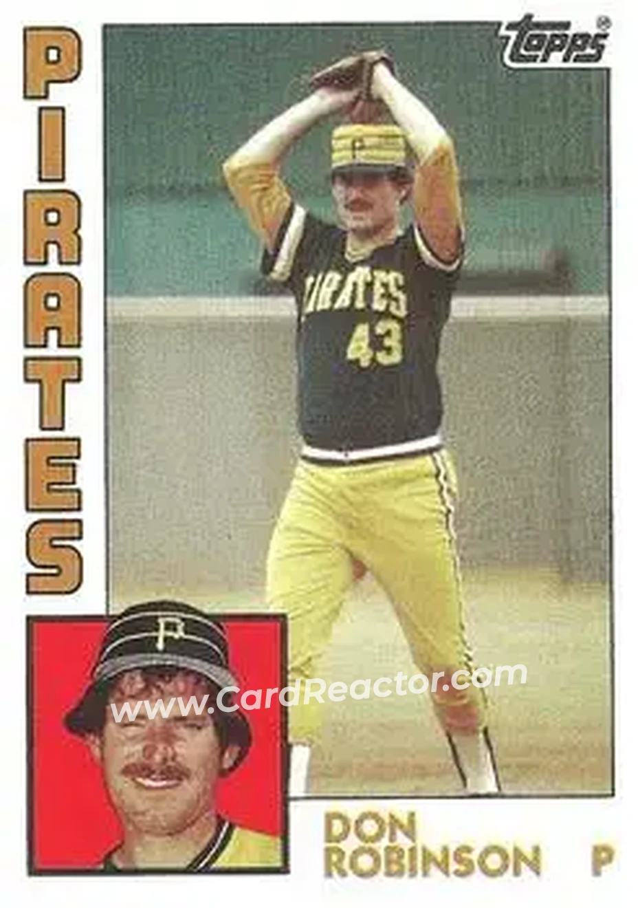 1984 Topps #616 - Don Robinson - Pittsburgh Pirates - Front
