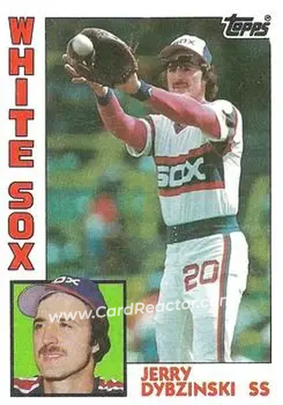 1984 Topps #619 - Jerry Dybzinski - Chicago White Sox - Front