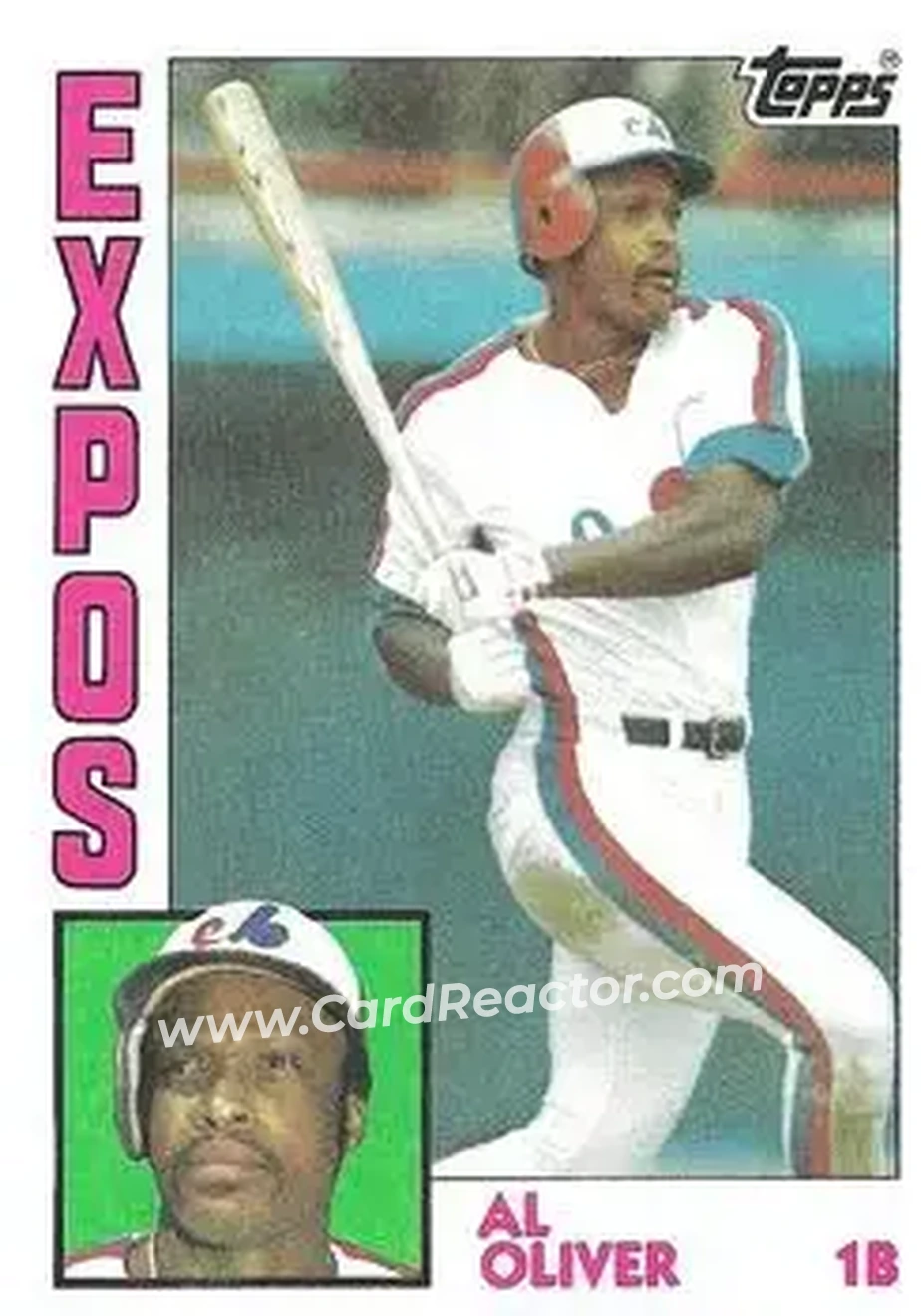 1984 Topps #620 - Al Oliver - Montreal Expos - Front