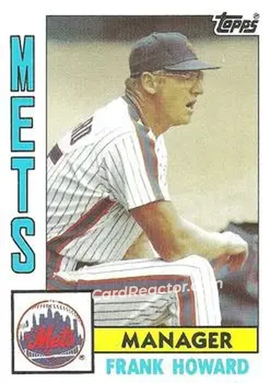 1984 Topps #621 - Frank Howard - New York Mets - Front 1984 Topps #621 - Frank Howard - New York Mets - Front