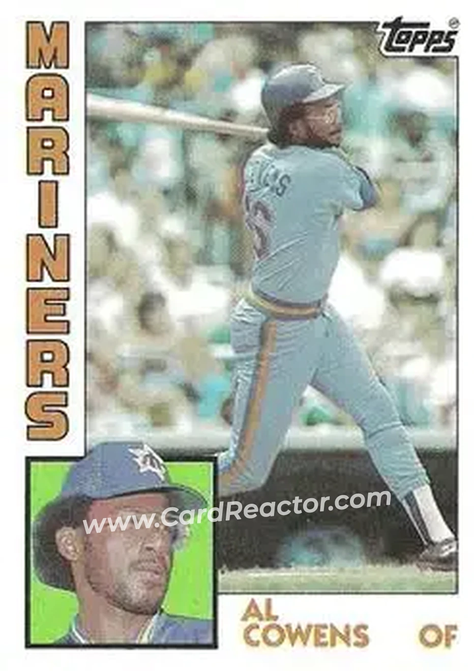 1984 Topps #622 - Al Cowens - Seattle Mariners - Front