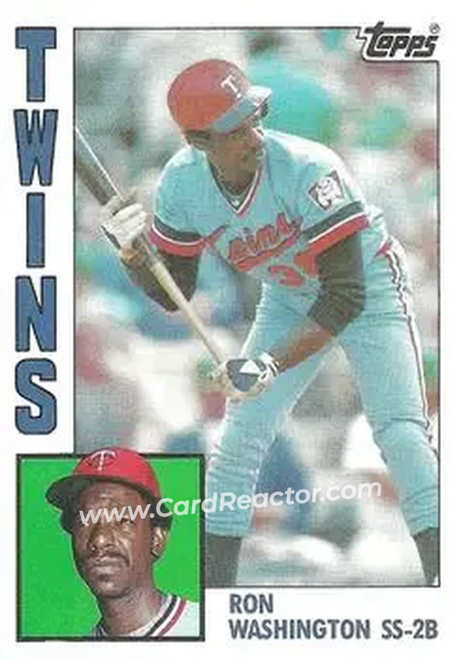 1984 Topps #623 - Ron Washington - Minnesota Twins - Front 1984 Topps #623 - Ron Washington - Minnesota Twins - Front