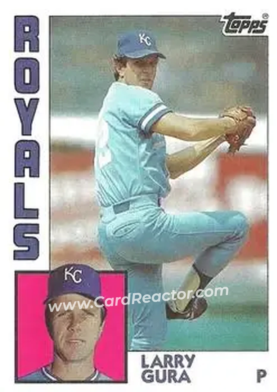 1984 Topps #625 - Larry Gura - Kansas City Royals - Front