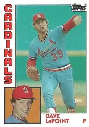 1984 Topps #627 - Dave LaPoint - St. Louis Cardinals 1984 Topps #627 - Dave LaPoint - St. Louis Cardinals