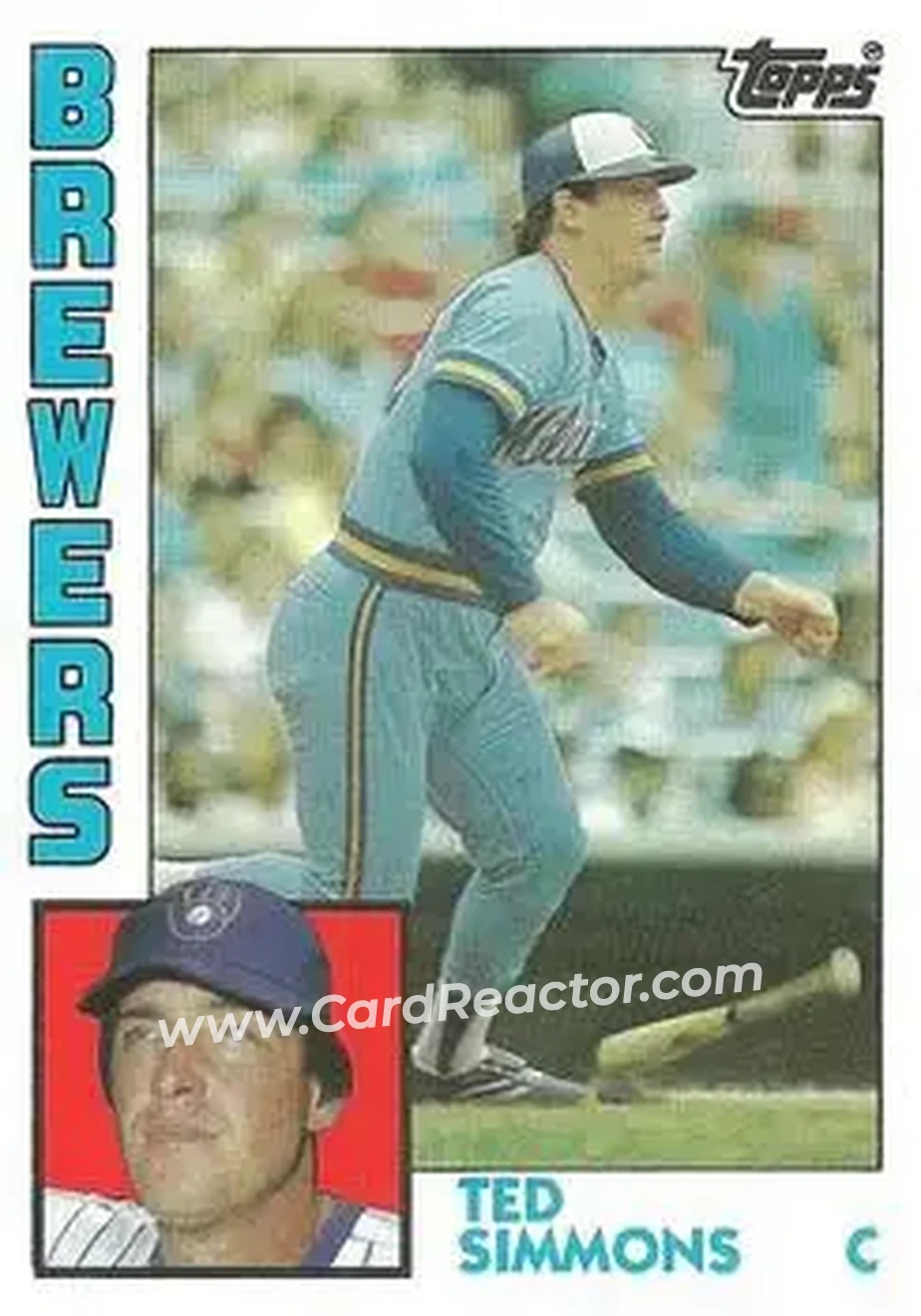 1984 Topps #630 - Ted Simmons - Milwaukee Brewers - Front