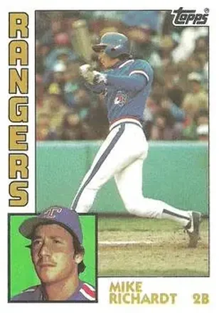 1984 Topps #641 - Mike Richardt - Texas Rangers
