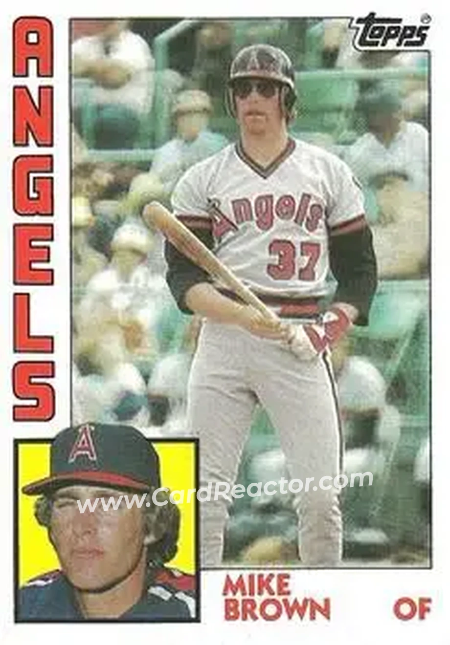 1984 Topps #643 - Mike Brown - California Angels - Front 1984 Topps #643 - Mike Brown - California Angels - Front