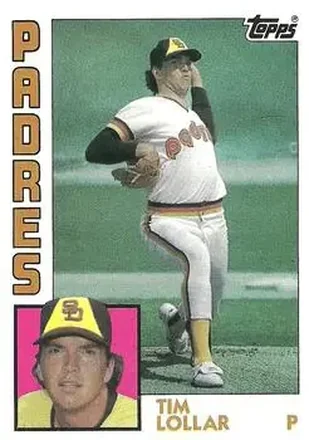 1984 Topps #644 - Tim Lollar - San Diego Padres