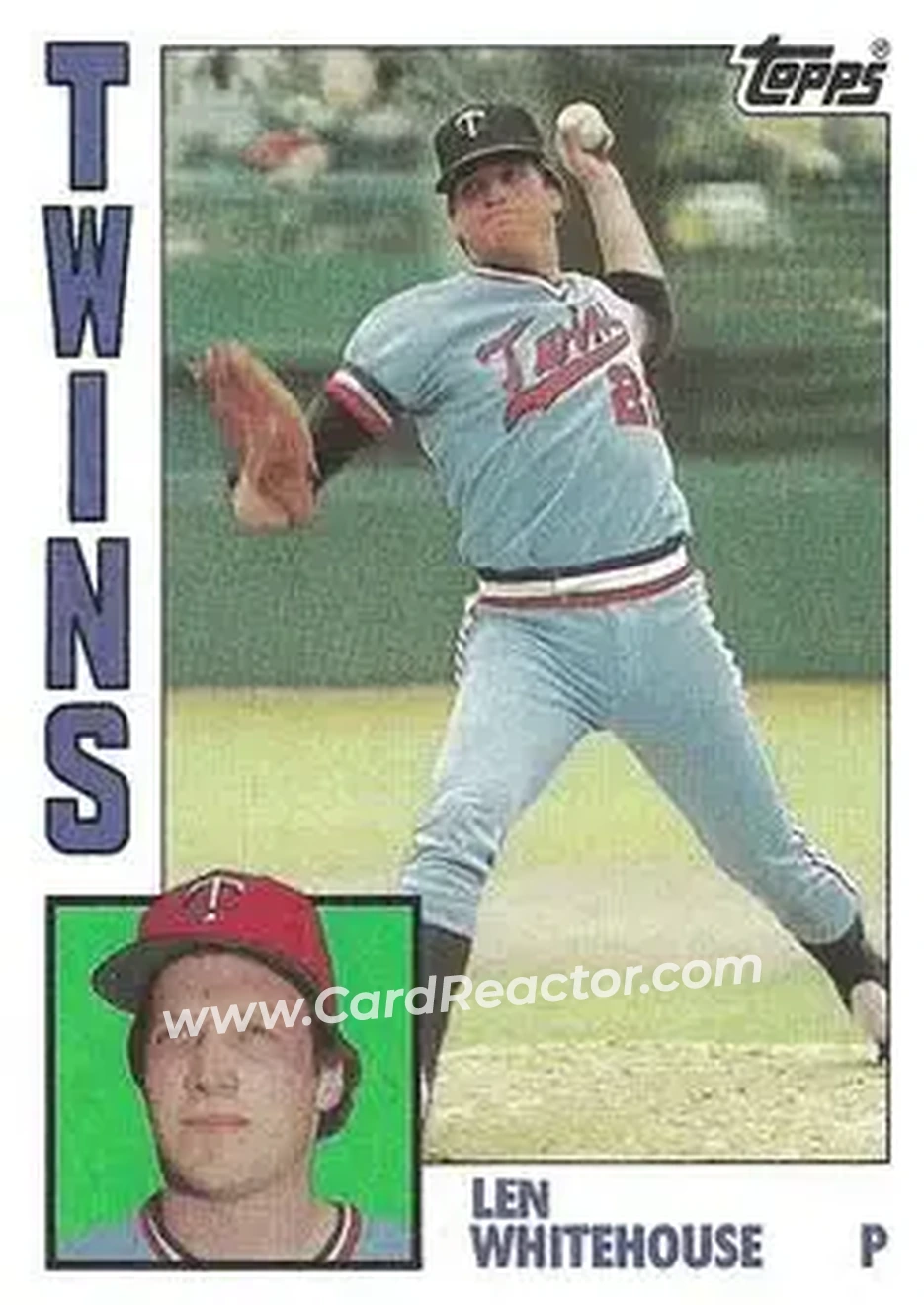 1984 Topps #648 - Len Whitehouse - Minnesota Twins - Front