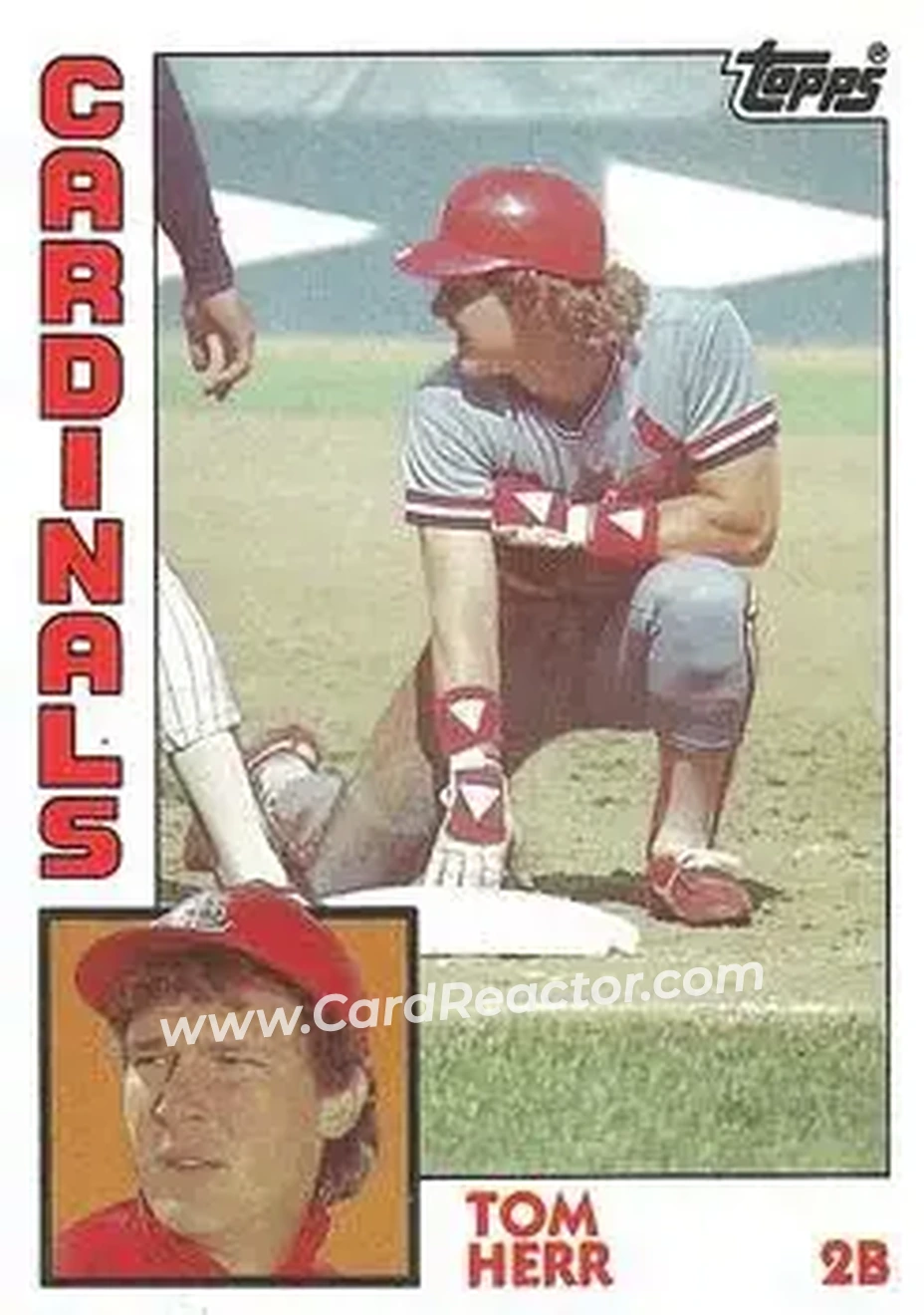 1984 Topps #649 - Tom Herr - St. Louis Cardinals - Front 1984 Topps #649 - Tom Herr - St. Louis Cardinals - Front
