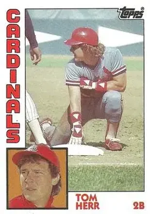 1984 Topps #649 - Tom Herr - St. Louis Cardinals