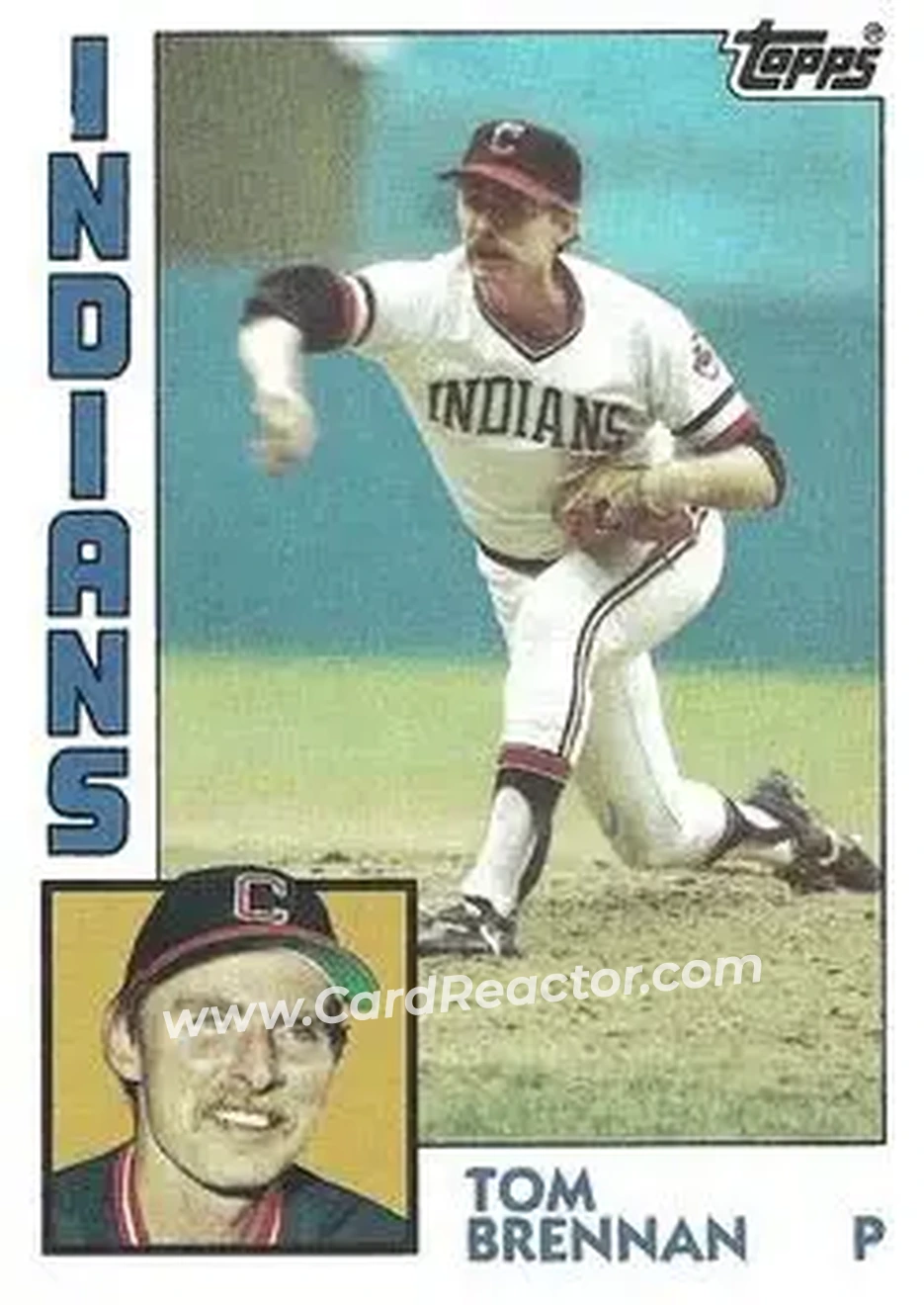1984 Topps #662 - Tom Brennan - Cleveland Indians - Front
