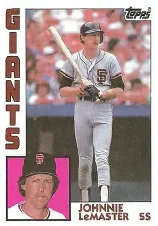 1984 Topps #663 - Johnnie LeMaster - San Francisco Giants