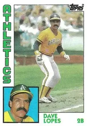 1984 Topps #669 - Dave Lopes - Oakland Athletics