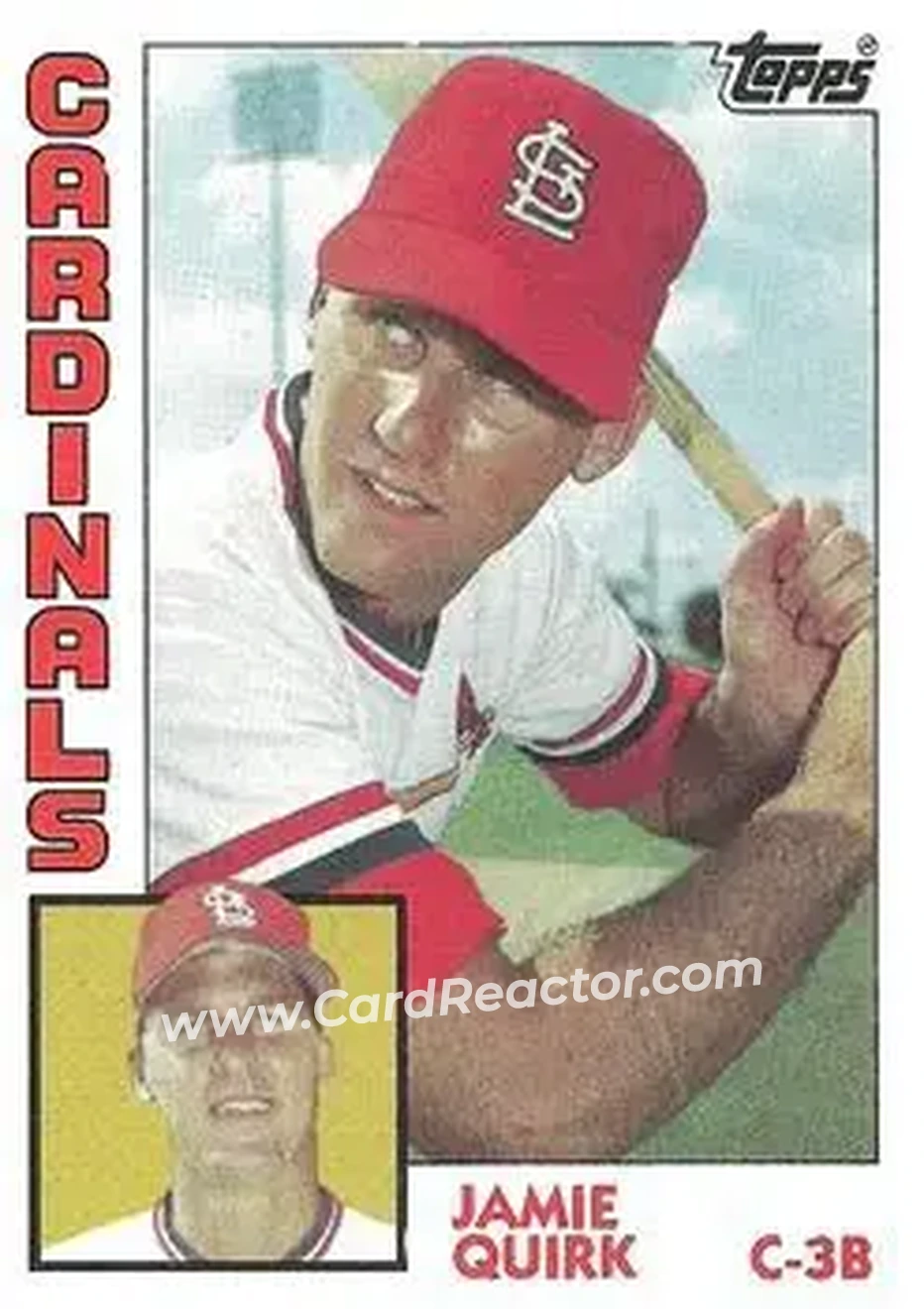 1984 Topps #671 - Jamie Quirk - St. Louis Cardinals - Front