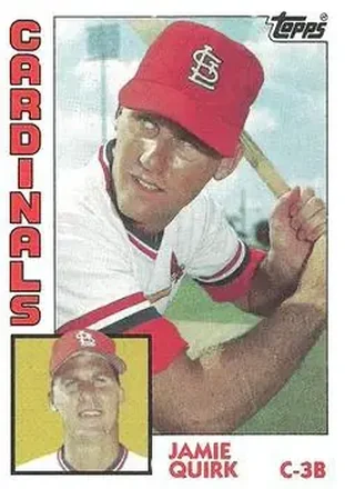 1984 Topps #671 - Jamie Quirk - St. Louis Cardinals