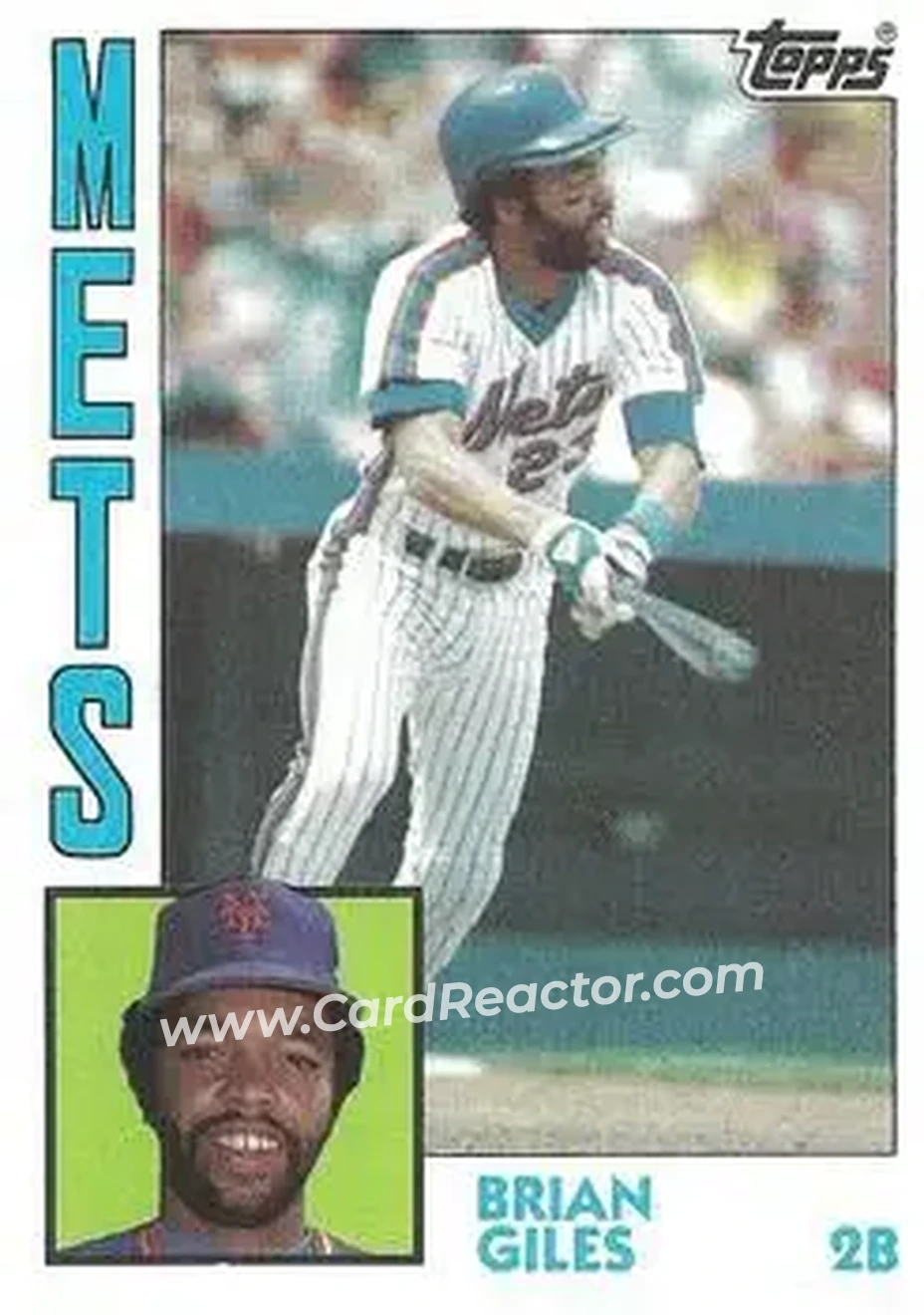 1984 Topps #676 - Brian Giles - New York Mets - Front