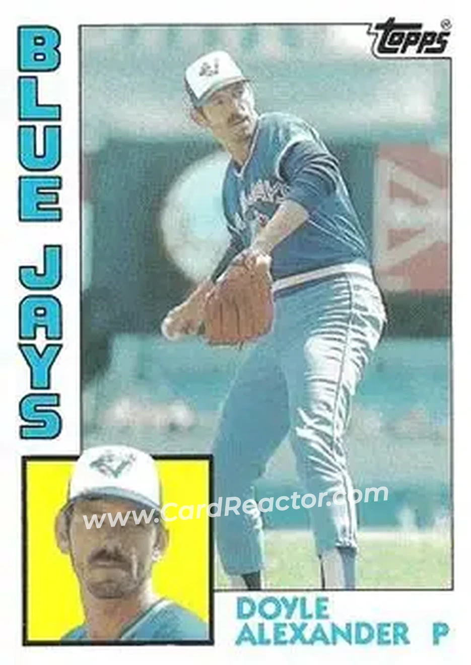 1984 Topps #677 - Doyle Alexander - Toronto Blue Jays - Front 1984 Topps #677 - Doyle Alexander - Toronto Blue Jays - Front