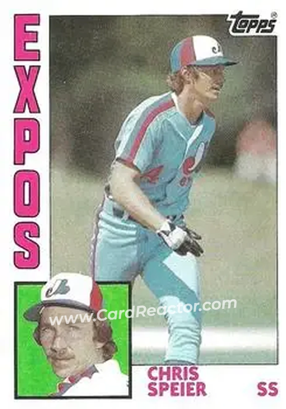 1984 Topps #678 - Chris Speier - Montreal Expos - Front