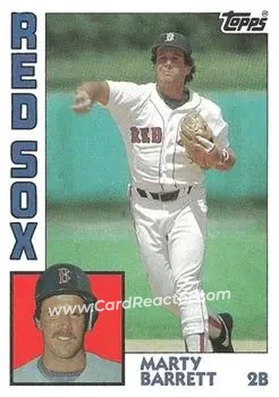 1984 Topps #683 - Marty Barrett - Boston Red Sox - Front
