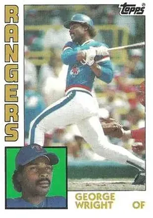 1984 Topps #688 - George Wright - Texas Rangers 1984 Topps #688 - George Wright - Texas Rangers