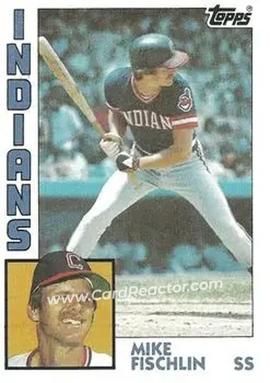 1984 Topps #689 - Mike Fischlin - Cleveland Indians - Front