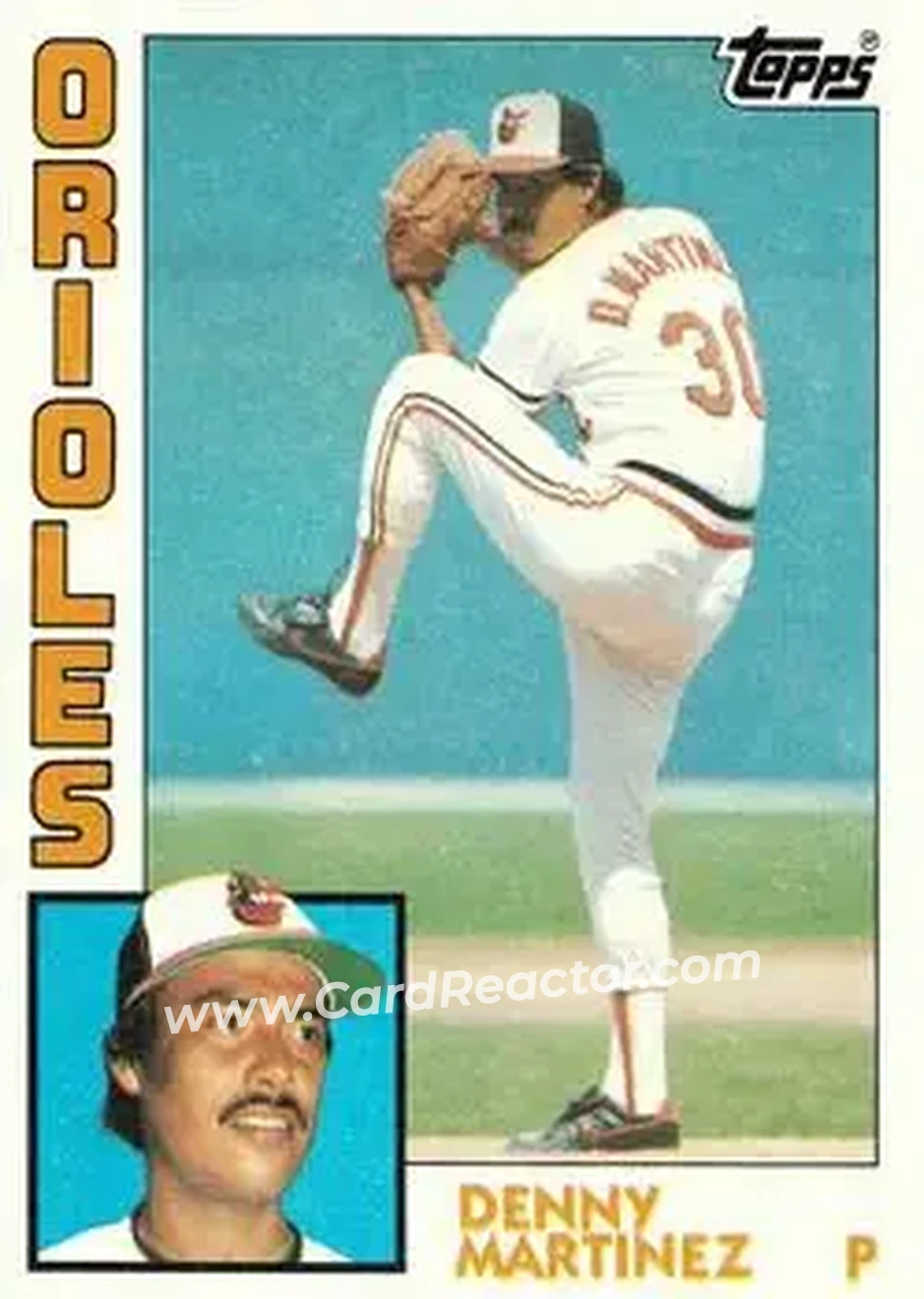 1984 Topps #631 - Denny Martinez - Baltimore Orioles - Front