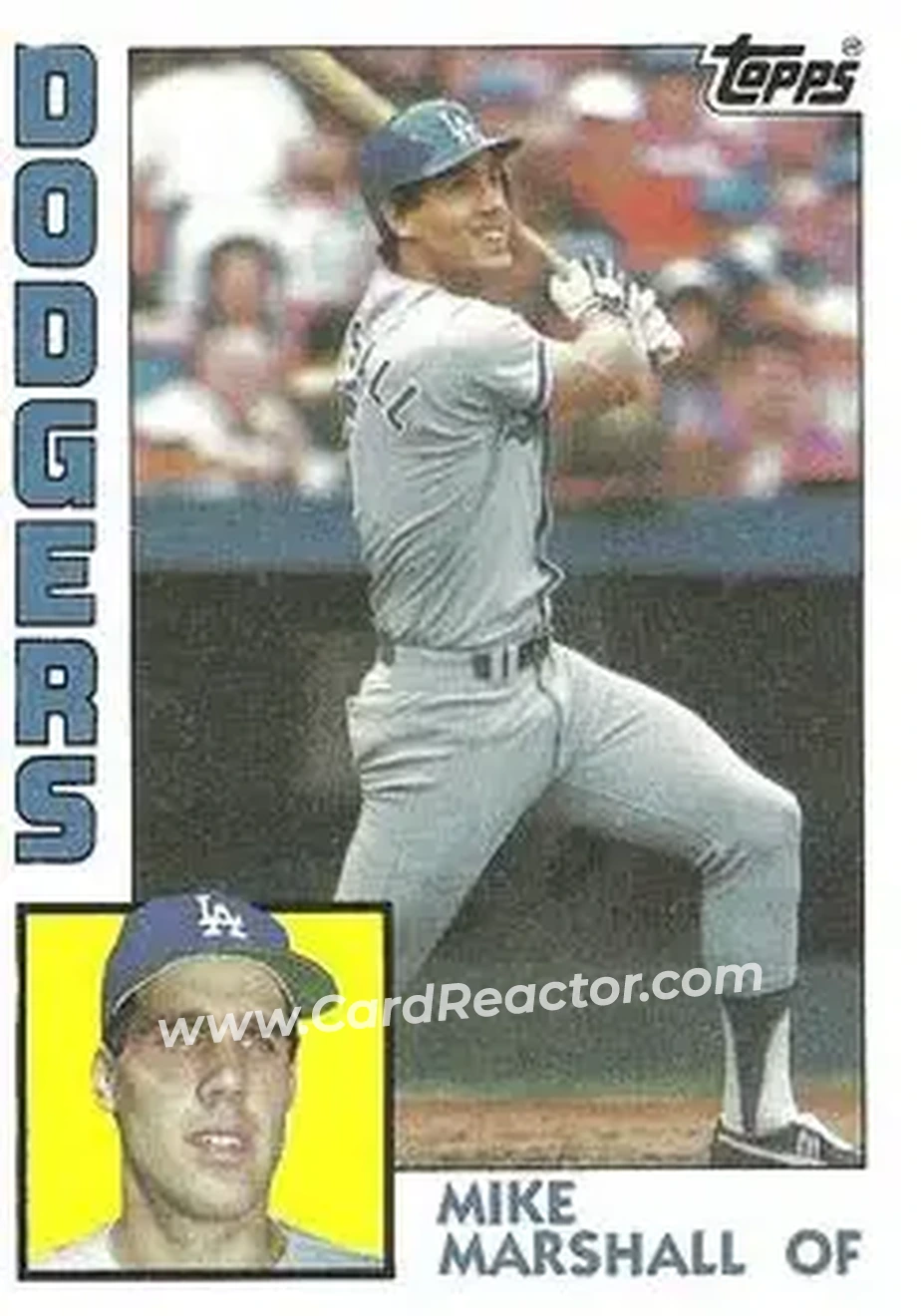 1984 Topps #634 - Mike Marshall - Los Angeles Dodgers - Front
