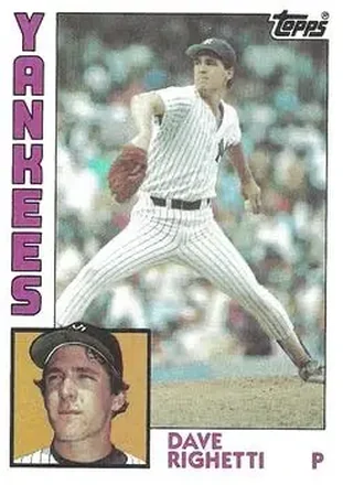 1984 Topps #635 - Dave Righetti - New York Yankees