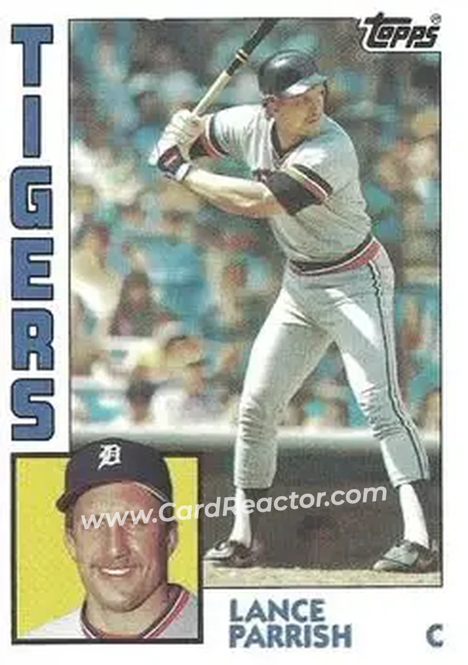 1984 Topps #640 - Lance Parrish - Detroit Tigers - Front