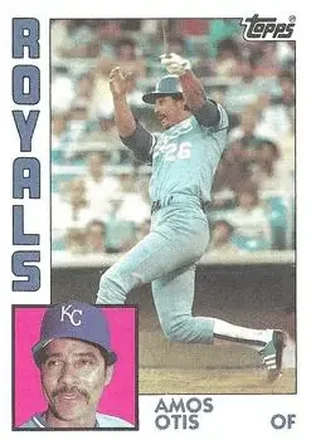 1984 Topps #655 - Amos Otis - Kansas City Royals
