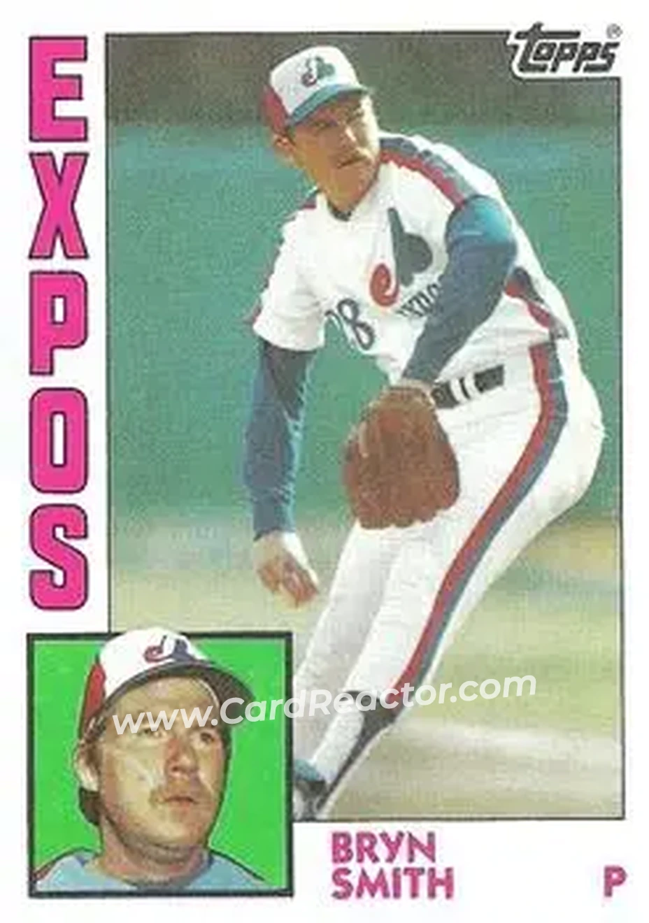 1984 Topps #656 - Bryn Smith - Montreal Expos - Front 1984 Topps #656 - Bryn Smith - Montreal Expos - Front