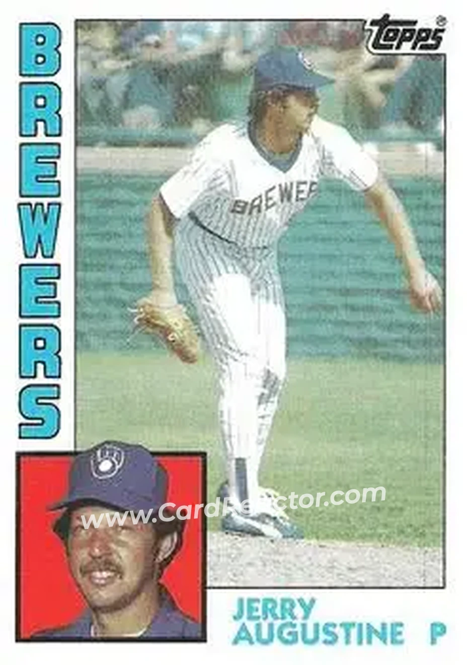 1984 Topps #658 - Jerry Augustine - Milwaukee Brewers - Front 1984 Topps #658 - Jerry Augustine - Milwaukee Brewers - Front
