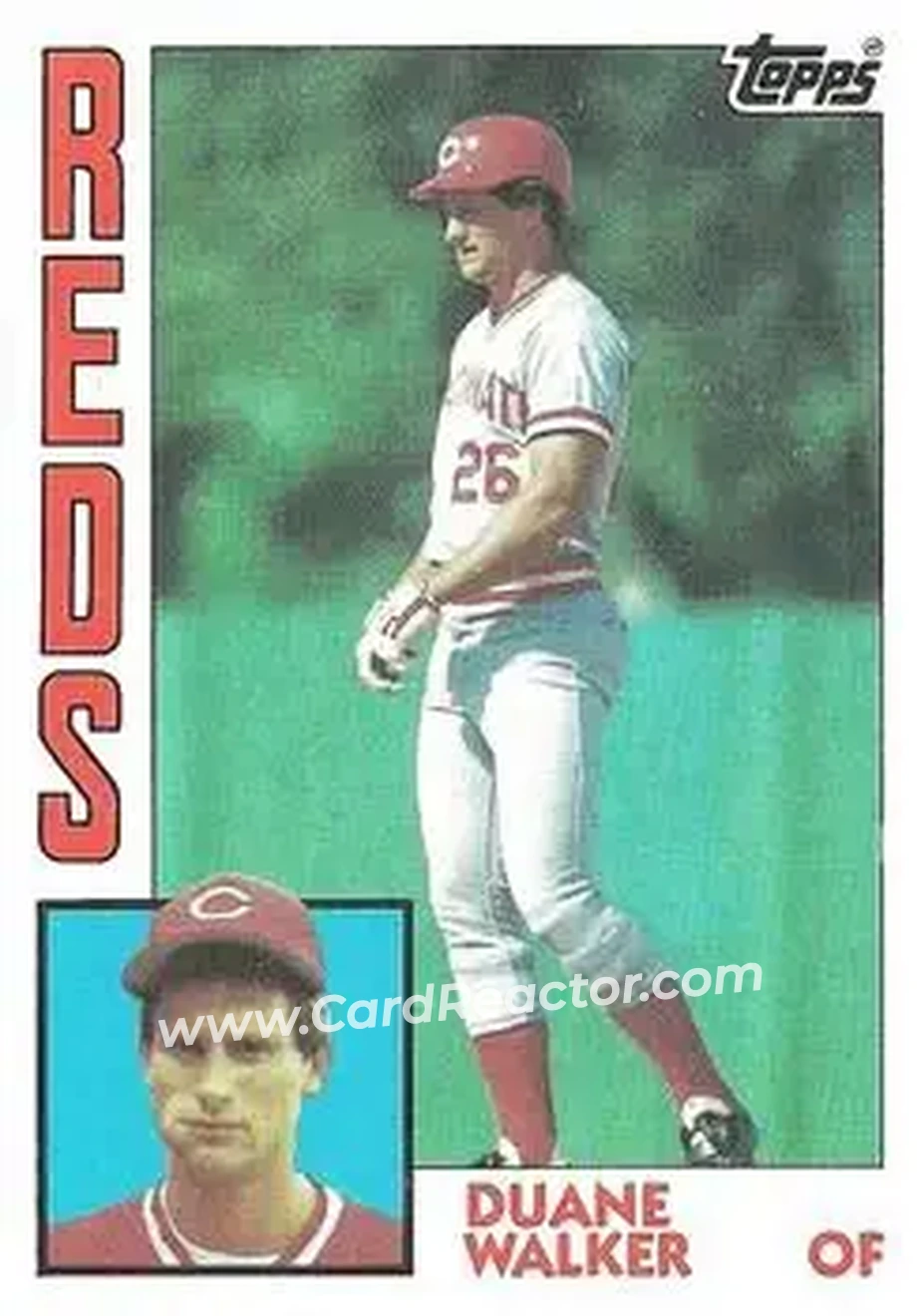1984 Topps #659 - Duane Walker - Cincinnati Reds - Front 1984 Topps #659 - Duane Walker - Cincinnati Reds - Front