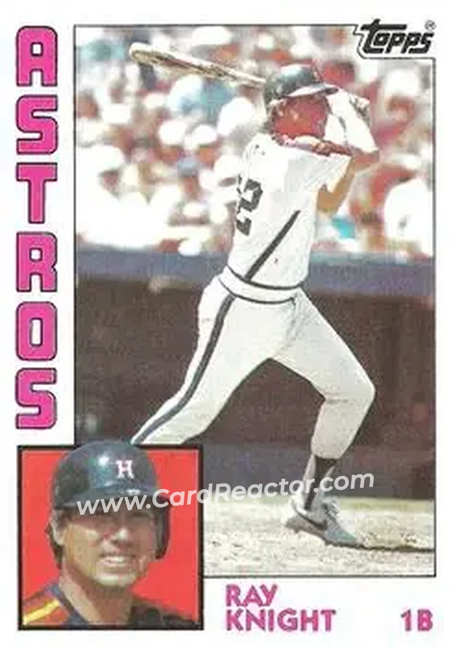 1984 Topps #660 - Ray Knight - Houston Astros - Front