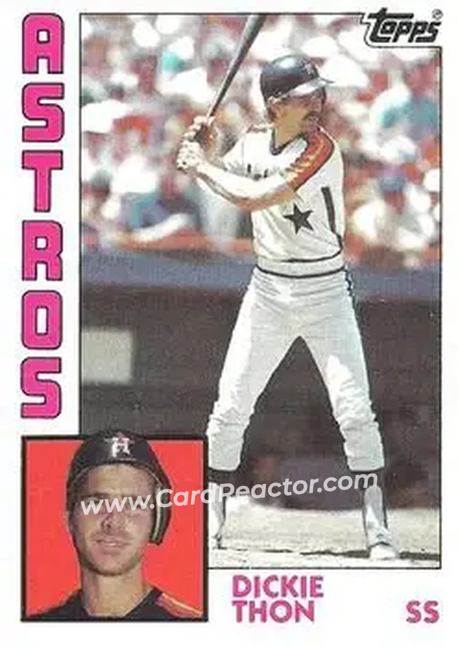 1984 Topps #692 - Dickie Thon - Houston Astros - Front