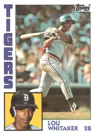1984 Topps #695 - Lou Whitaker - Detroit Tigers
