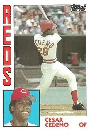 1984 Topps #725 - Cesar Cedeno - Cincinnati Reds 1984 Topps #725 - Cesar Cedeno - Cincinnati Reds