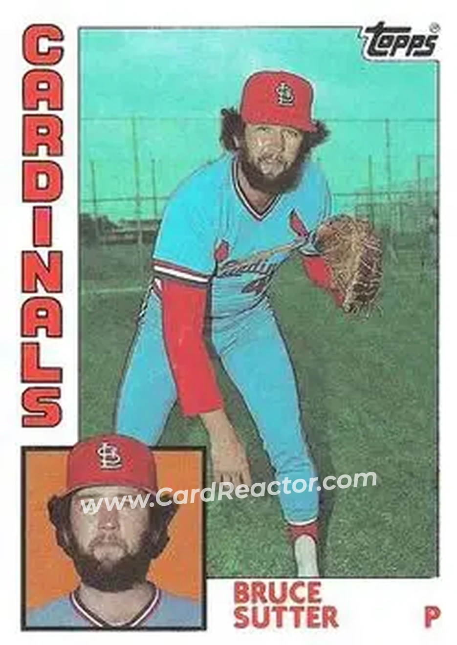 1984 Topps #730 - Bruce Sutter - St. Louis Cardinals - Front