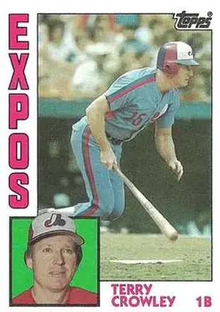 1984 Topps #732 - Terry Crowley - Montreal Expos 1984 Topps #732 - Terry Crowley - Montreal Expos