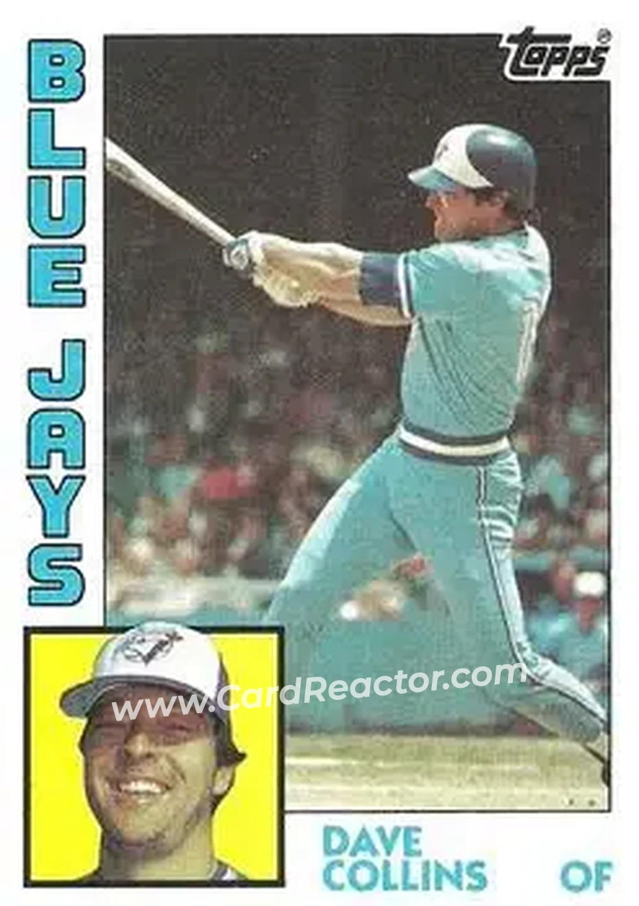 1984 Topps #733 - Dave Collins - Toronto Blue Jays - Front