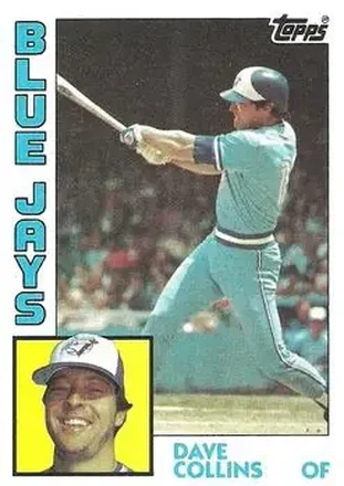 1984 Topps #733 - Dave Collins - Toronto Blue Jays