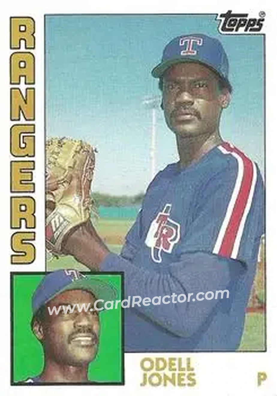 1984 Topps #734 - Odell Jones - Texas Rangers - Front