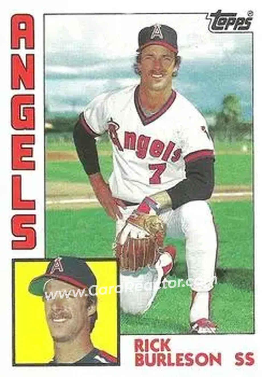 1984 Topps #735 - Rick Burleson - California Angels - Front